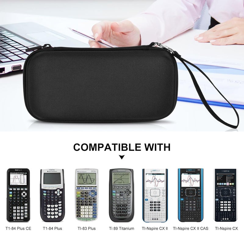 ZUJFPL Hard Graphing Calculator Case Compatible with Texas Instruments TI-84 Plus CE/TI-84 Plus/TI-Nspire CX II CAS/TI-Nspire CX II/TI-83 Plus/TI-85/TI-86/TI30xs/TI36X Pro/TI 34 Calculator - Grey - Image 3
